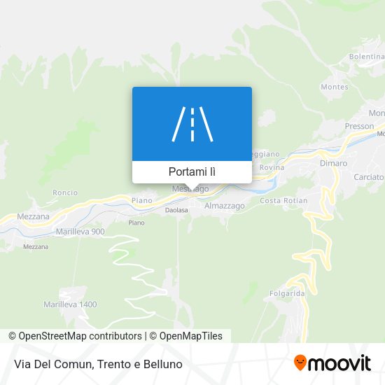 Mappa Via Del Comun