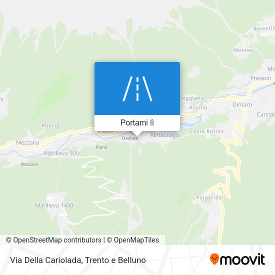 Mappa Via Della Cariolada