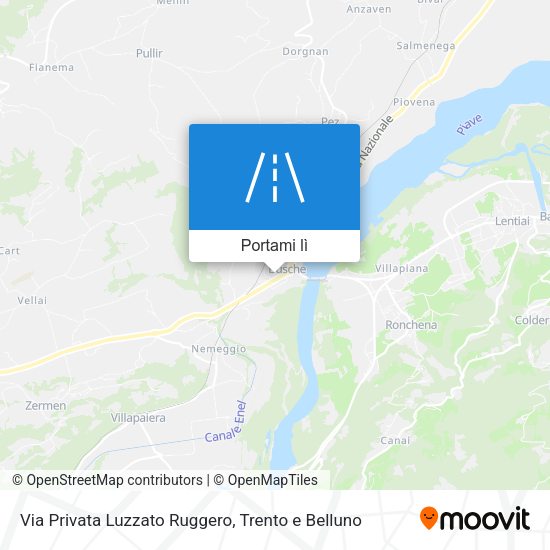 Mappa Via Privata Luzzato Ruggero