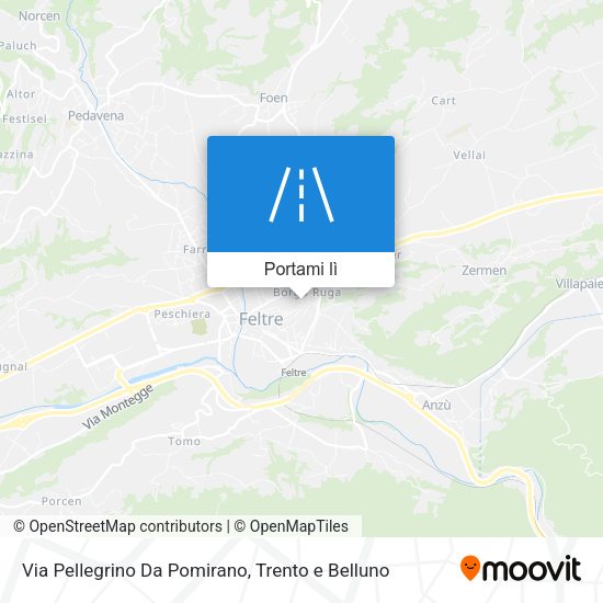 Mappa Via Pellegrino Da Pomirano