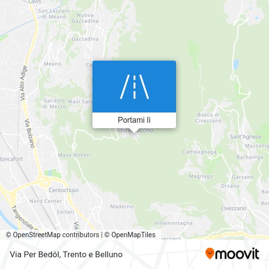 Mappa Via Per Bedól