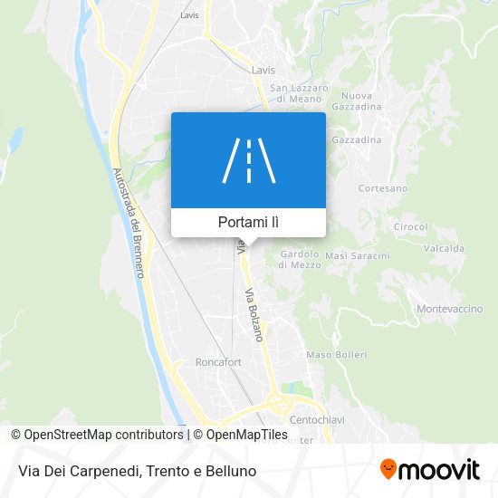 Mappa Via Dei Carpenedi