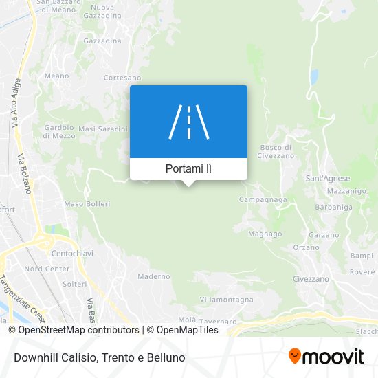 Mappa Downhill Calisio