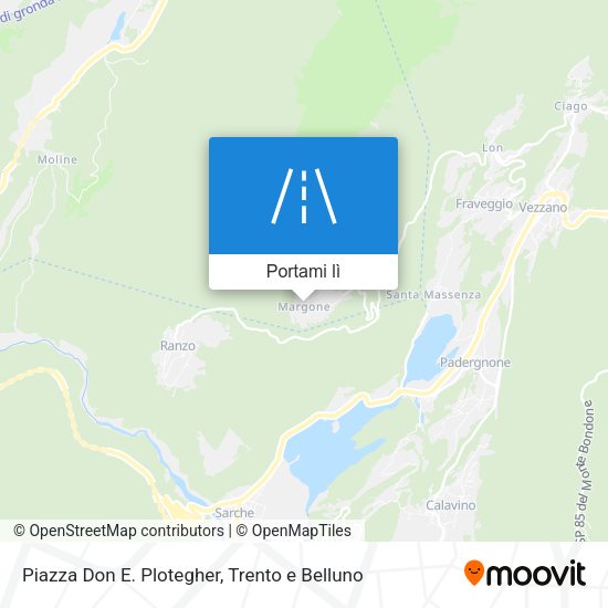 Mappa Piazza Don E. Plotegher
