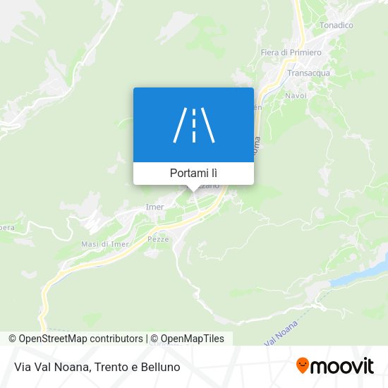 Mappa Via Val Noana