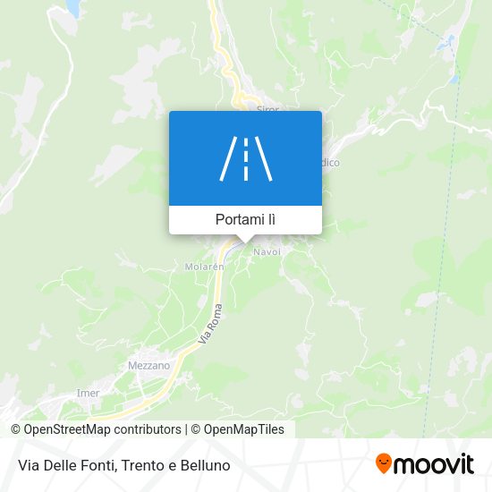 Mappa Via Delle Fonti