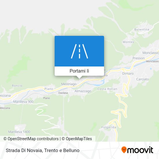 Mappa Strada Di Novaia