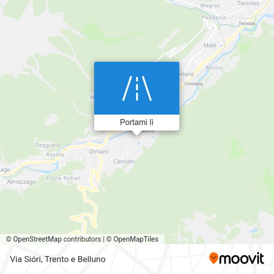 Mappa Via Sióri