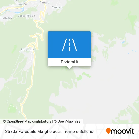 Mappa Strada Forestale Malgheracci