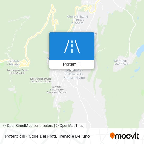 Mappa Paterbichl - Colle Dei Frati