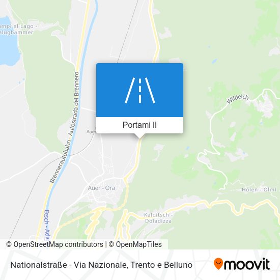 Mappa Nationalstraße - Via Nazionale