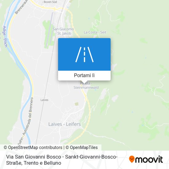 Mappa Via San Giovanni Bosco - Sankt-Giovanni-Bosco-Straße
