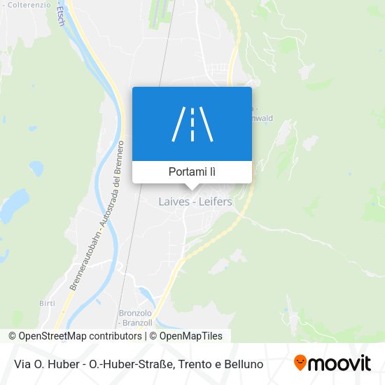 Mappa Via O. Huber - O.-Huber-Straße