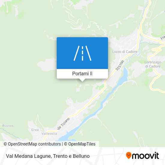 Mappa Val Medana Lagune