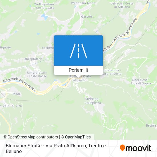 Mappa Blumauer Straße - Via Prato All'Isarco