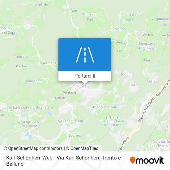 Mappa Karl-Schönherr-Weg - Via Karl Schönherr