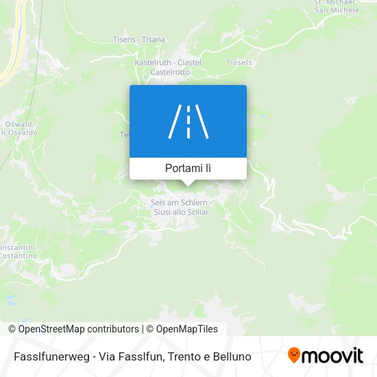 Mappa Fasslfunerweg - Via Fasslfun
