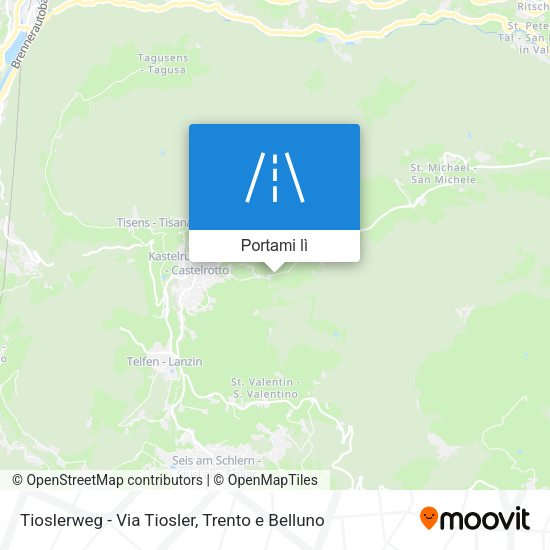 Mappa Tioslerweg - Via Tiosler