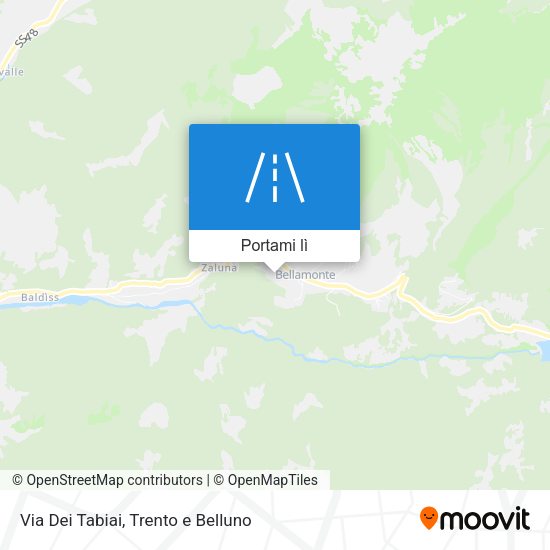 Mappa Via Dei Tabiai