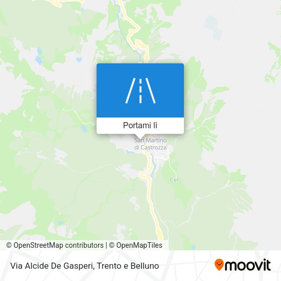 Mappa Via Alcide De Gasperi