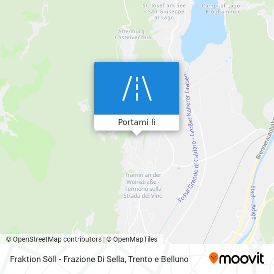 Mappa Fraktion Söll - Frazione Di Sella