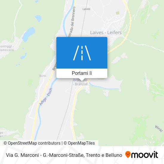 Mappa Via G. Marconi - G.-Marconi-Straße