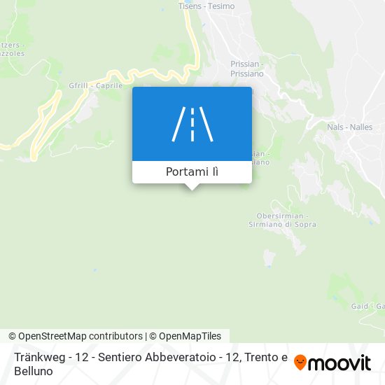 Mappa Tränkweg - 12 - Sentiero Abbeveratoio - 12