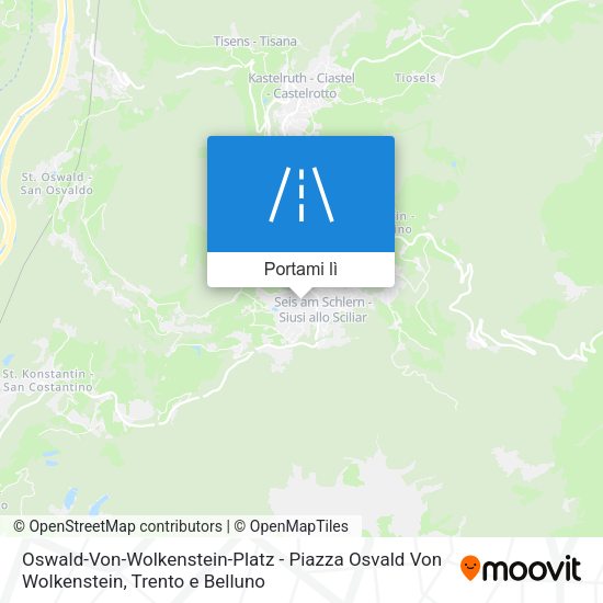 Mappa Oswald-Von-Wolkenstein-Platz - Piazza Osvald Von Wolkenstein