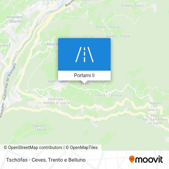 Mappa Tschöfas - Ceves