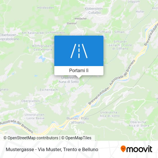 Mappa Mustergasse - Via Muster