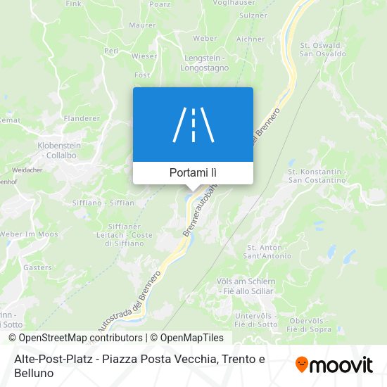 Mappa Alte-Post-Platz - Piazza Posta Vecchia