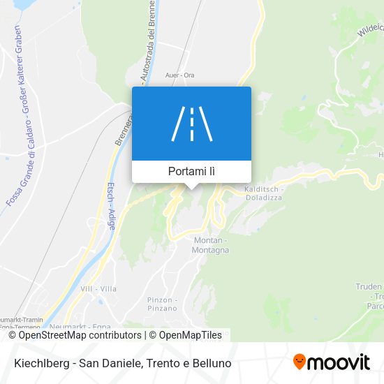 Mappa Kiechlberg - San Daniele