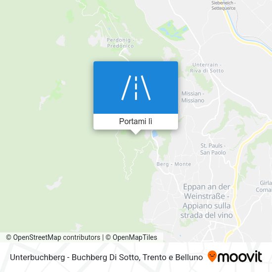 Mappa Unterbuchberg - Buchberg Di Sotto