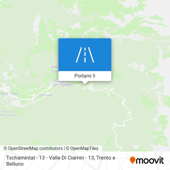 Mappa Tschamintal - 13  -  Valle Di Ciamin - 13