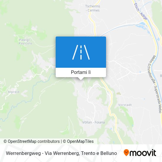 Mappa Werrenbergweg - Via Werrenberg