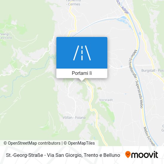Mappa St.-Georg-Straße - Via San Giorgio
