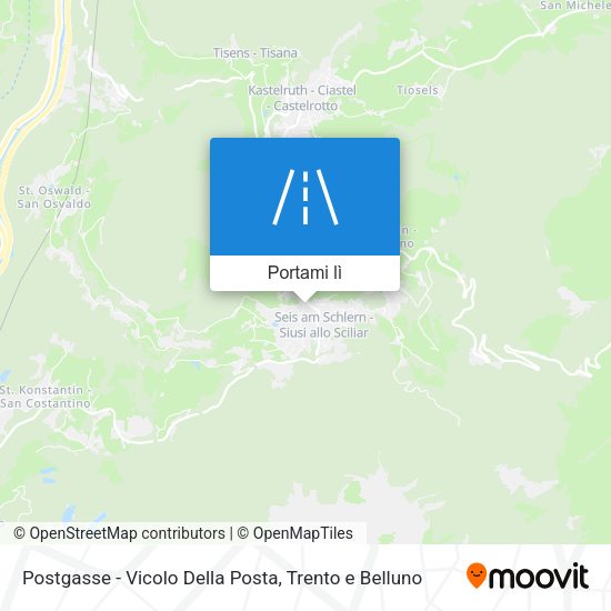 Mappa Postgasse - Vicolo Della Posta