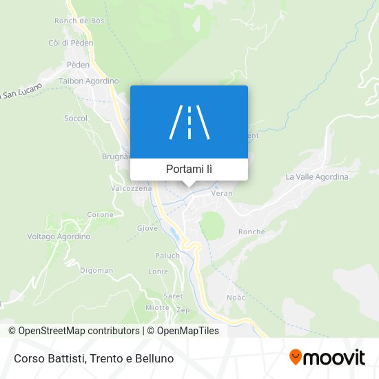 Mappa Corso Battisti