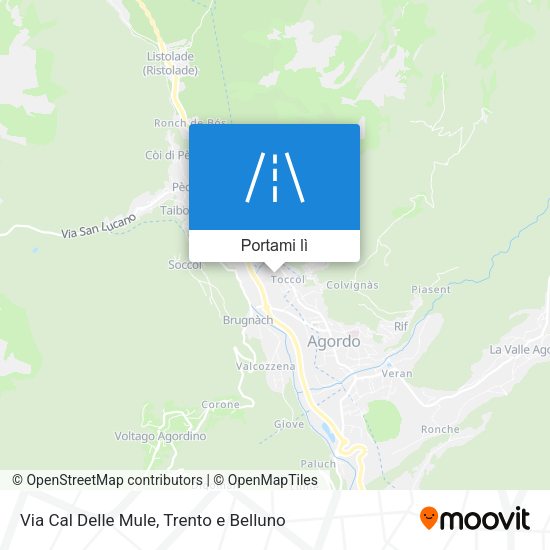 Mappa Via Cal Delle Mule