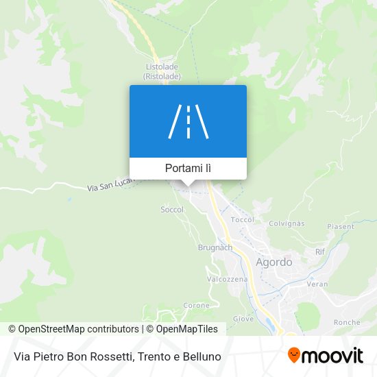 Mappa Via Pietro Bon Rossetti