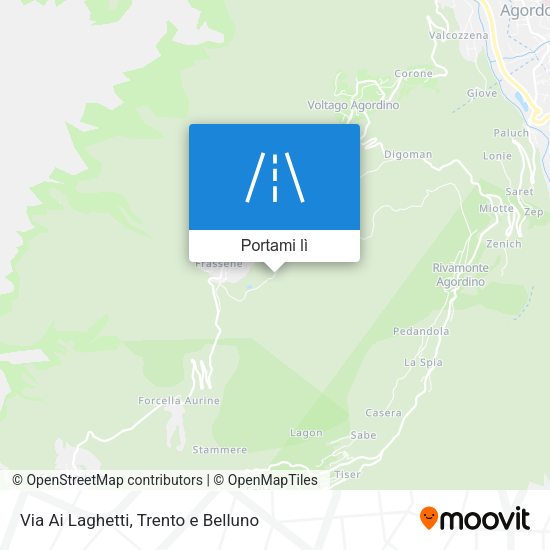 Mappa Via Ai Laghetti