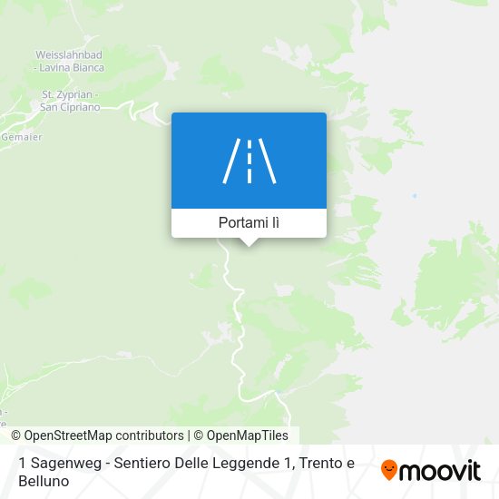 Mappa 1 Sagenweg - Sentiero Delle Leggende 1
