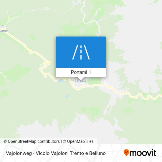 Mappa Vajolonweg - Vicolo Vajolon
