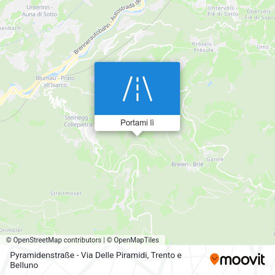 Mappa Pyramidenstraße - Via Delle Piramidi