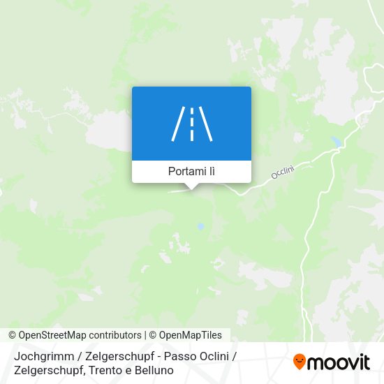 Mappa Jochgrimm / Zelgerschupf - Passo Oclini / Zelgerschupf
