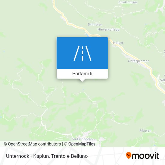 Mappa Unternock - Kaplun