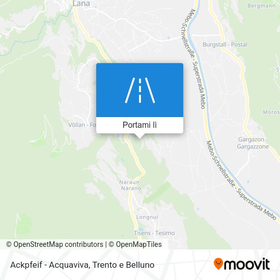 Mappa Ackpfeif - Acquaviva