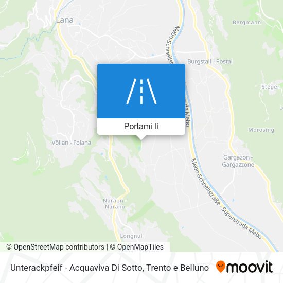 Mappa Unterackpfeif - Acquaviva Di Sotto