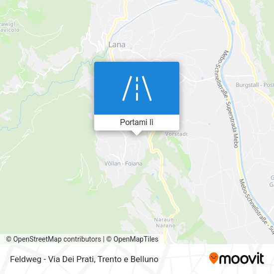 Mappa Feldweg - Via Dei Prati