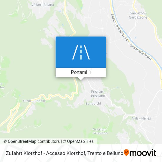 Mappa Zufahrt Klotzhof - Accesso Klotzhof